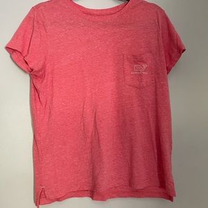 Women’s Vineyard Vines Short Sleeve Pink Shirt with Pocket